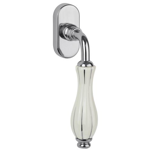 Artikelbild des Artikels “Fenstergriff Lady glanzchrom/weiß silber “