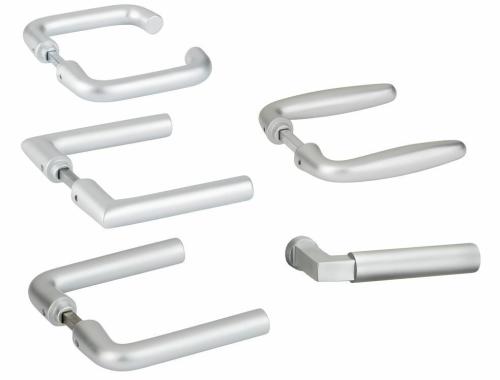 Artikelbild des Artikels “Drückerpaar Aluminium F1 für Glastürschlösser “