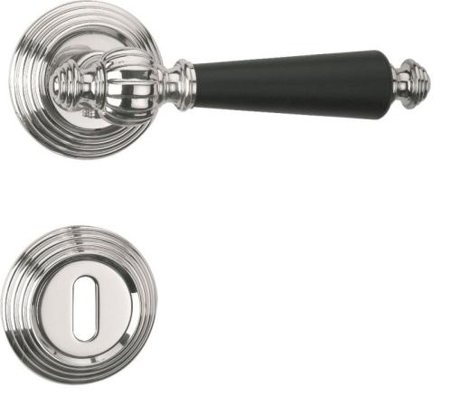 Artikelbild des Artikels “ZT - Drückergarnitur Versailles Glanznickel/schwarz “