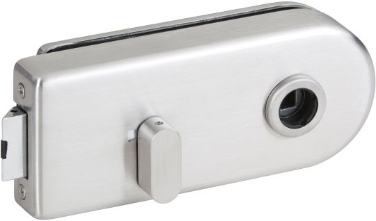 Glastürschloß Venezia BAD Edelstahl matt / /