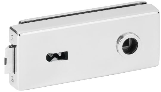 Glastürschloß Genova BB Edelstahl poliert / /