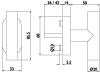  Artikelbild 2 des Artikels “Kreuzolive - T-Form BASIC 02 Edelstahl “