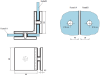  Artikelbild 2 des Artikels “Winkelverbinder Glas/Glas 90° “