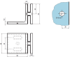  Artikelbild 2 des Artikels “Winkelverbinder Glas/Wand 90° “