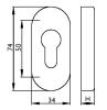  Artikelbild 3 des Artikels “Kleberosette oval 2076 S Edelstahl matt “