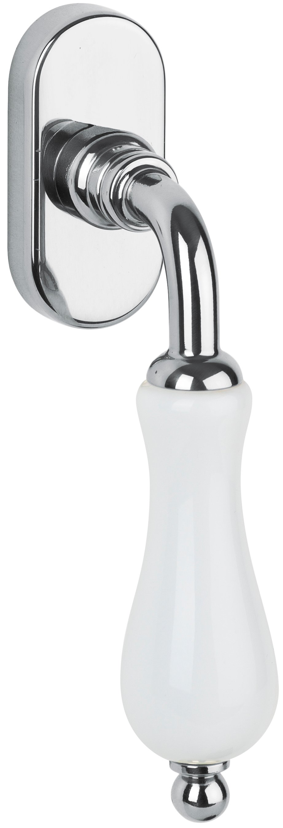  Artikelbild 1 des Artikels “Fenstergriff DK Appiano Glanzchrom/Porzellan weiß 31 mm“