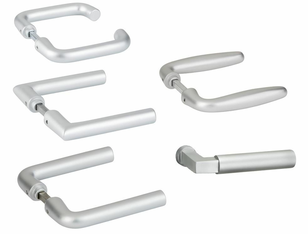  Artikelbild 1 des Artikels “Drückerpaar Aluminium F1 für Glastürschlösser “