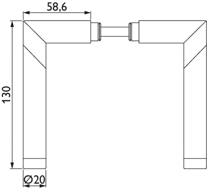  Artikelbild 12 des Artikels “Drückerpaar 1114S Space S 1114S Space S | Bicolor matt/poliert“