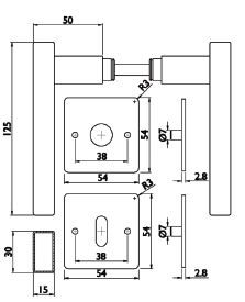  Artikelbild 2 des Artikels “Direct - 1616.K/2611.FL-60 Edelstahl matt “