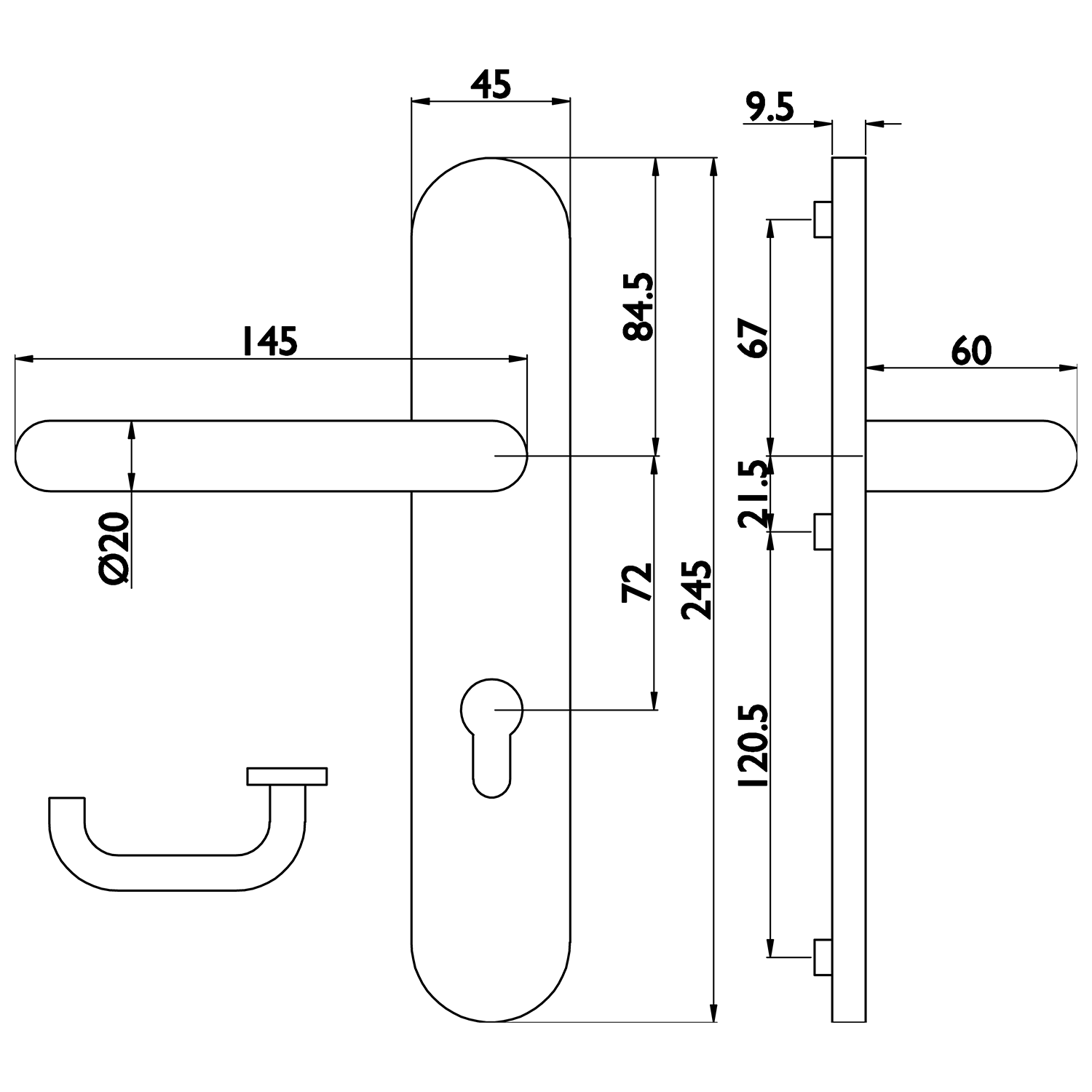  Artikelbild 2 des Artikels “Objektlangschildgarnitur Basic 01 “