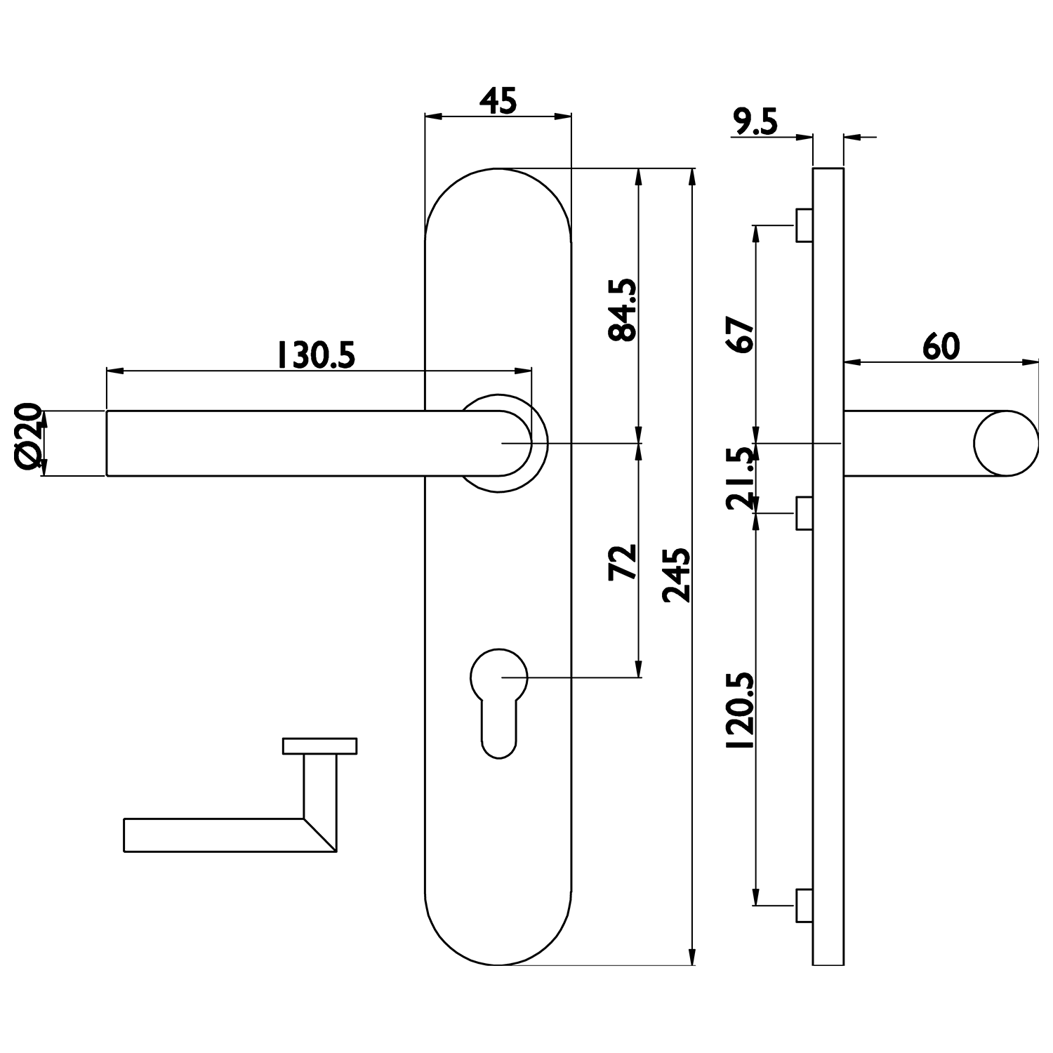  Artikelbild 2 des Artikels “Objektlangschildgarnitur Basic 02 “