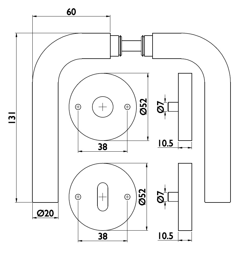  Artikelbild 2 des Artikels “Basic 03 - 1803/2036.K-60 Edelstahl matt “