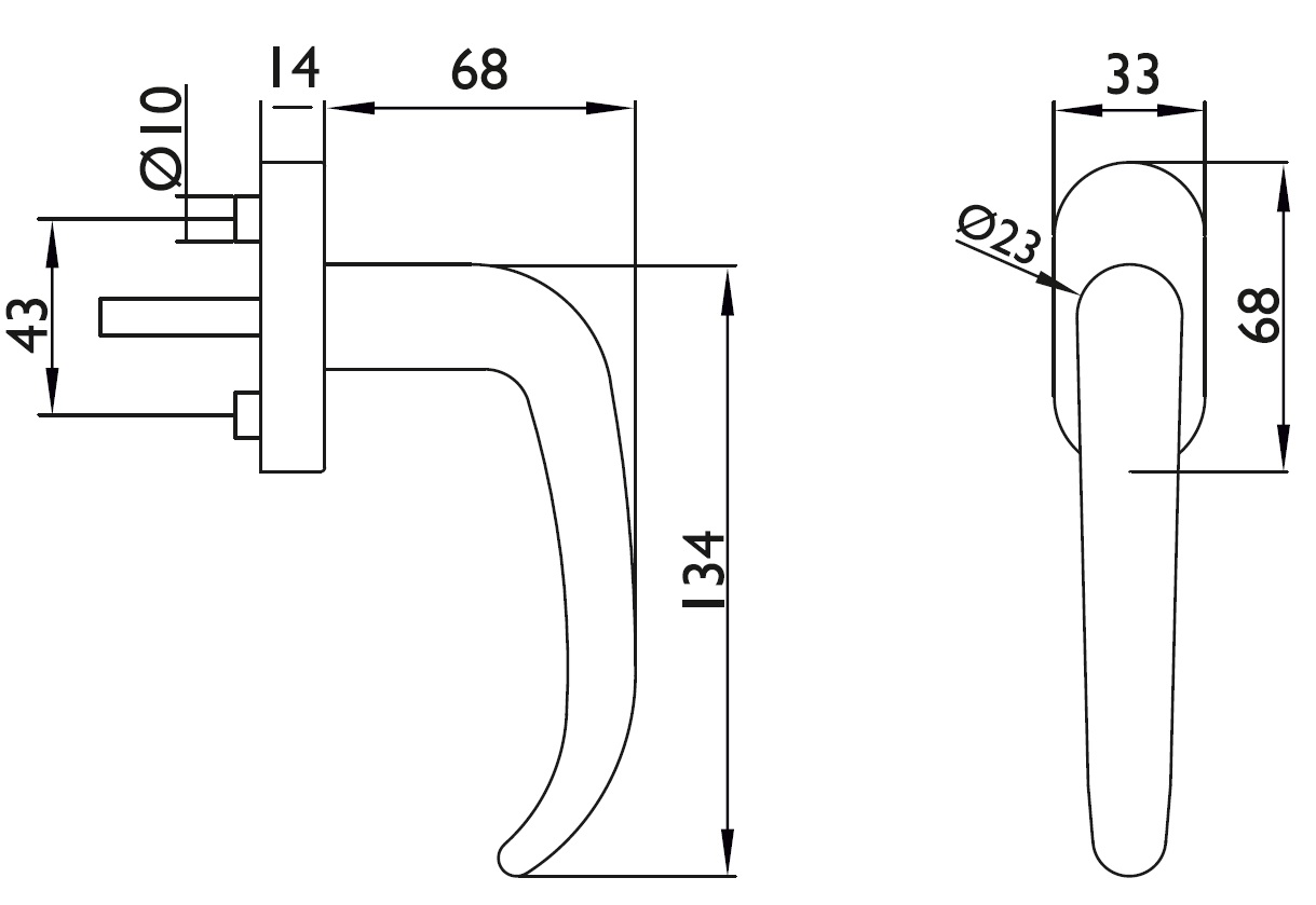  Artikelbild 2 des Artikels “Fensterbeschläge - Fenstergriff BASIC 06 Edelstahl “
