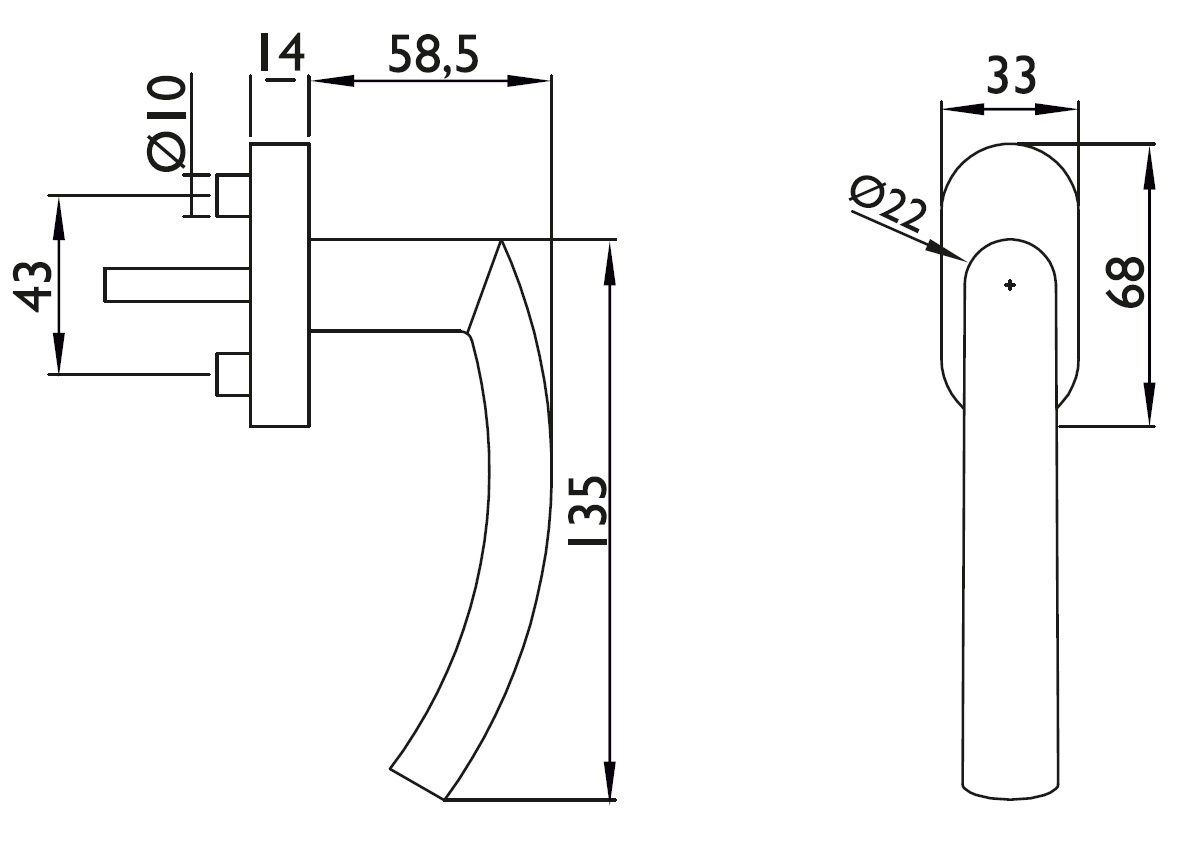  Artikelbild 2 des Artikels “Fenstergriff Basic 07 Edelstahl matt “
