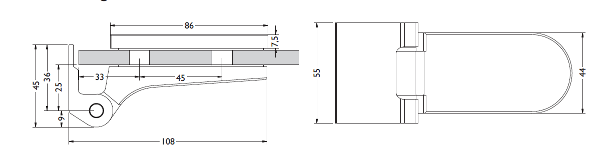  Artikelbild 2 des Artikels “Glastürband 2-teilig “