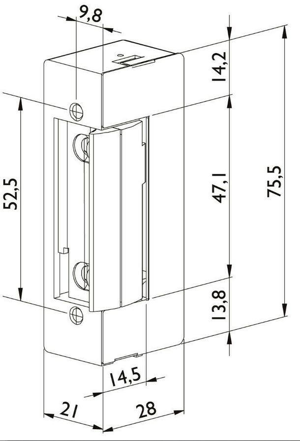  Artikelbild 3 des Artikels “Elektrischer Türöffner Dorcas 45.ND/Flex Standard mit Entriegelung“