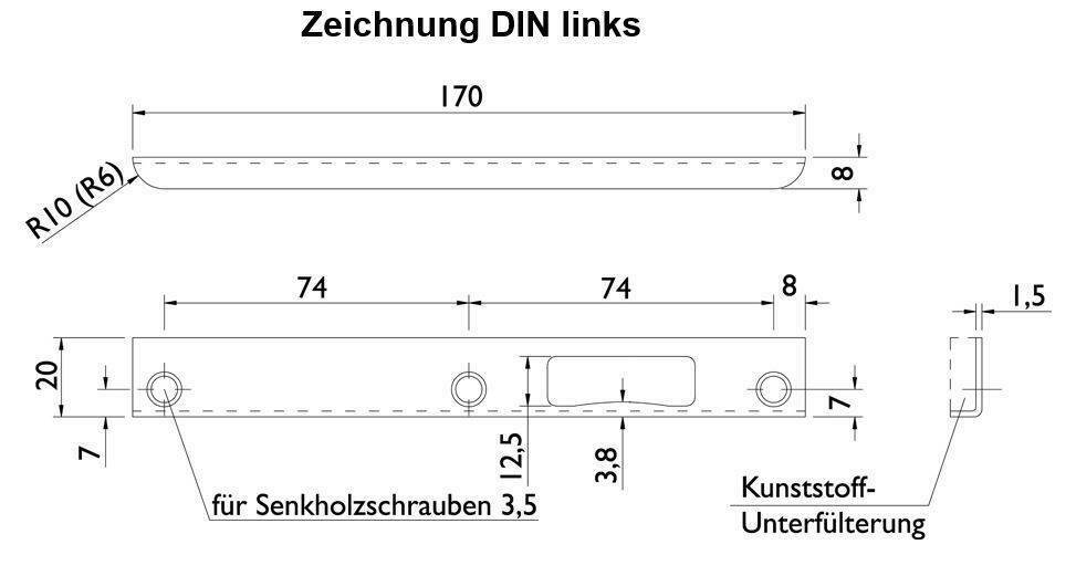  Artikelbild 3 des Artikels “Schließblech für Glastürschlösser Studio “